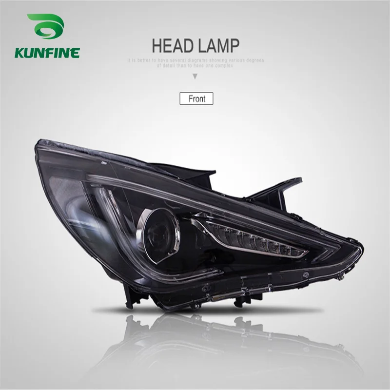 

KUNFINE Car Styling Car Headlight Assembly For Hyundai Sonata 2011-2014 LED Head Lamp Car Tuning Light Parts Plug And Play