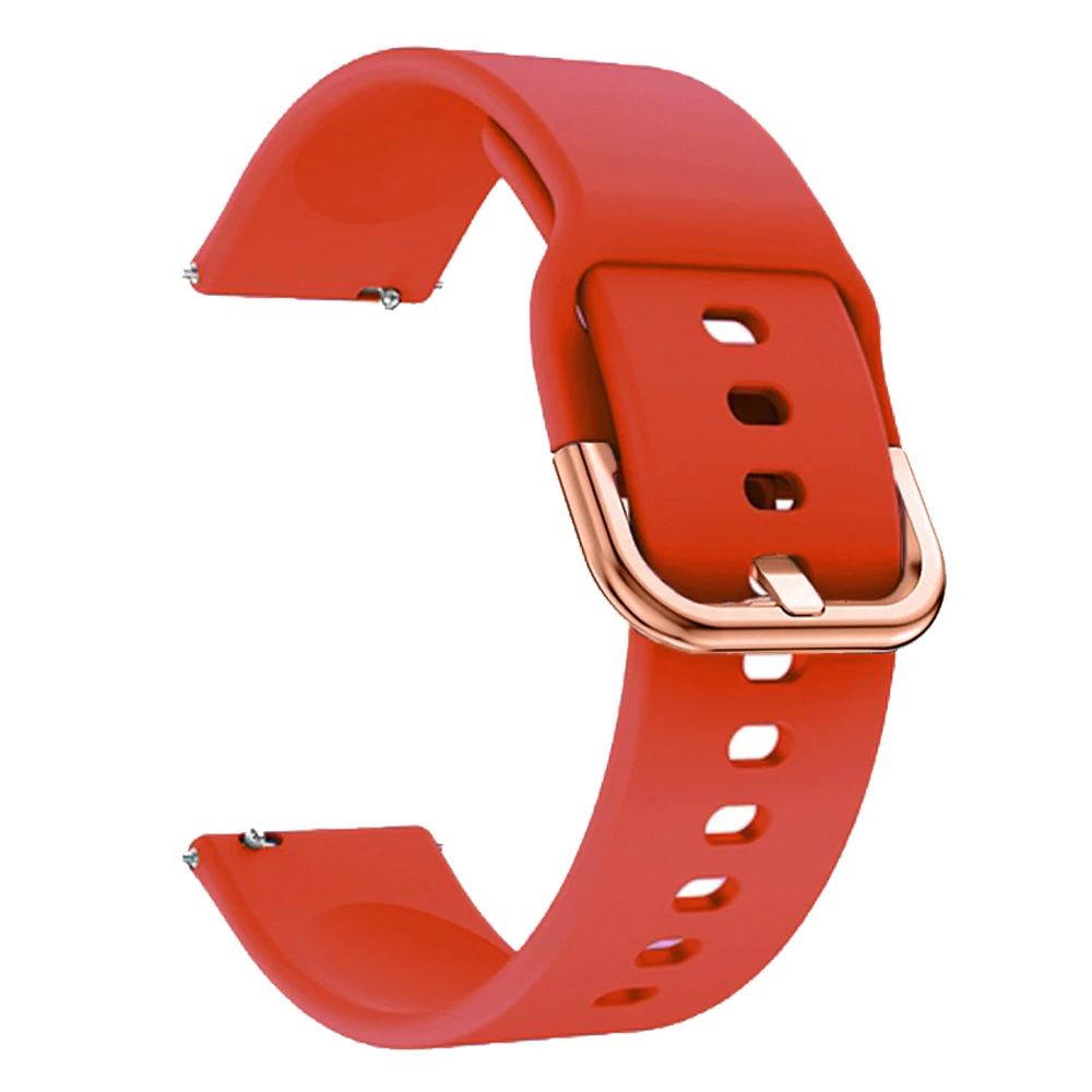 ارتفع الذهب مشبك 20 مللي متر سيليكون الفرقة حزام ل GT 3 42 مللي متر سوار Smartwatch لهواوي ساعة 2 الرياضة/GT2/GT3 42 مللي متر Easyfit Correa