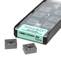 CNMG120404-MA TF618 Carbide alloy CNC lathe turning insert High hardness Wear-resistant cutting insert Processing hardened steel