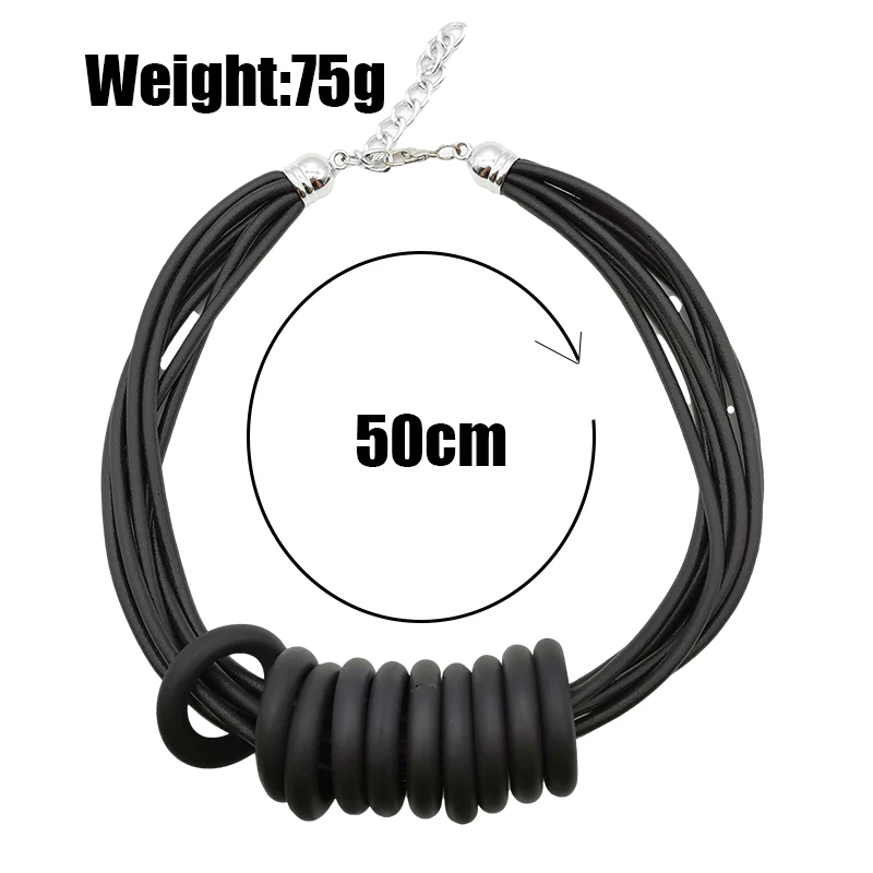 UKEBAY New Choker Necklaces Women Handmade Designer Luxury Necklace Jewelry Gothic Rubber Chain Harajuku Chokers Female Jewelry