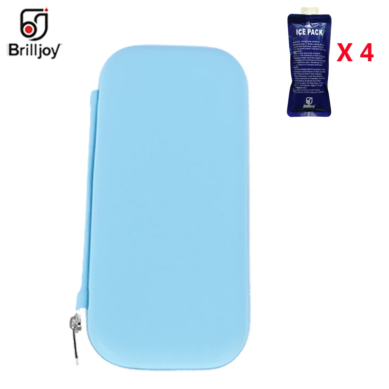 Brilljoy New Insulin Cooler Bag Portable Insulated Diabetic Insulin Travel Case Cooler Box Bolsa Termica Aluminum Foil ice bag