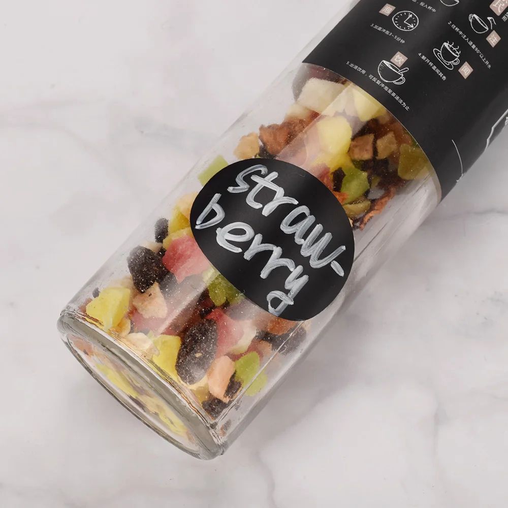 36pcs Removable Spice Sticker Jar Stickers Label Sticker Kitchen Storage Bottles Jars Jam Organizer Blackboard Spice Labels Tags
