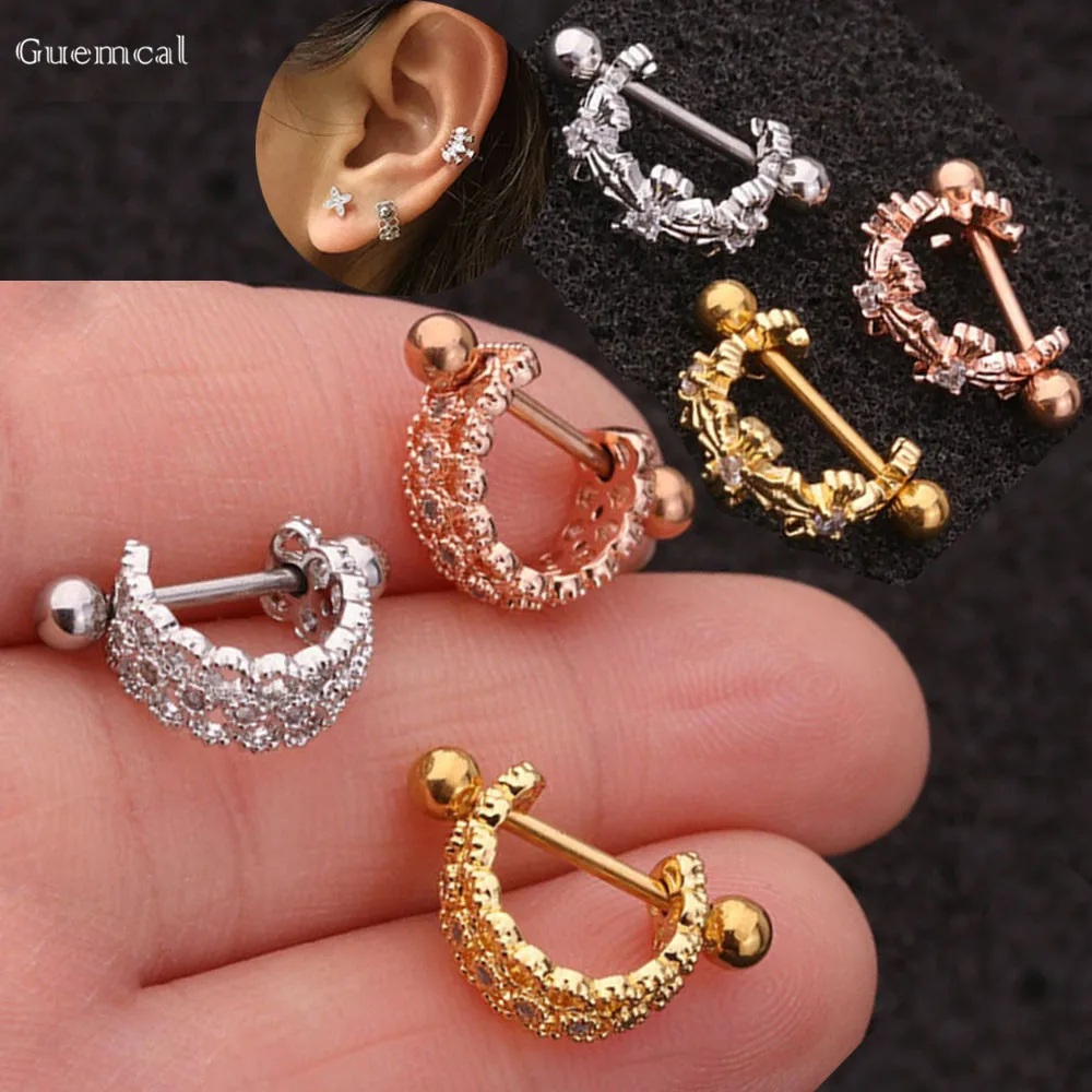 

Guemcal 2pcs New Product All-match Stainless Steel Fine Needle Thread Earrings Exquisite Piercing Jewelry