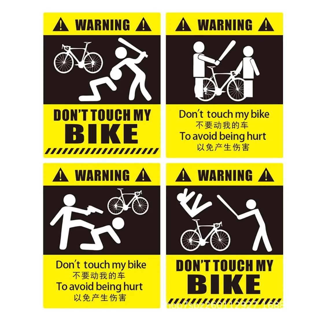 Don't Touch My Bike MTB Bike Scratch-Resistant Sticker Frame Protector Removable Road Bike Poster Guard Cover Bicycle Accessory