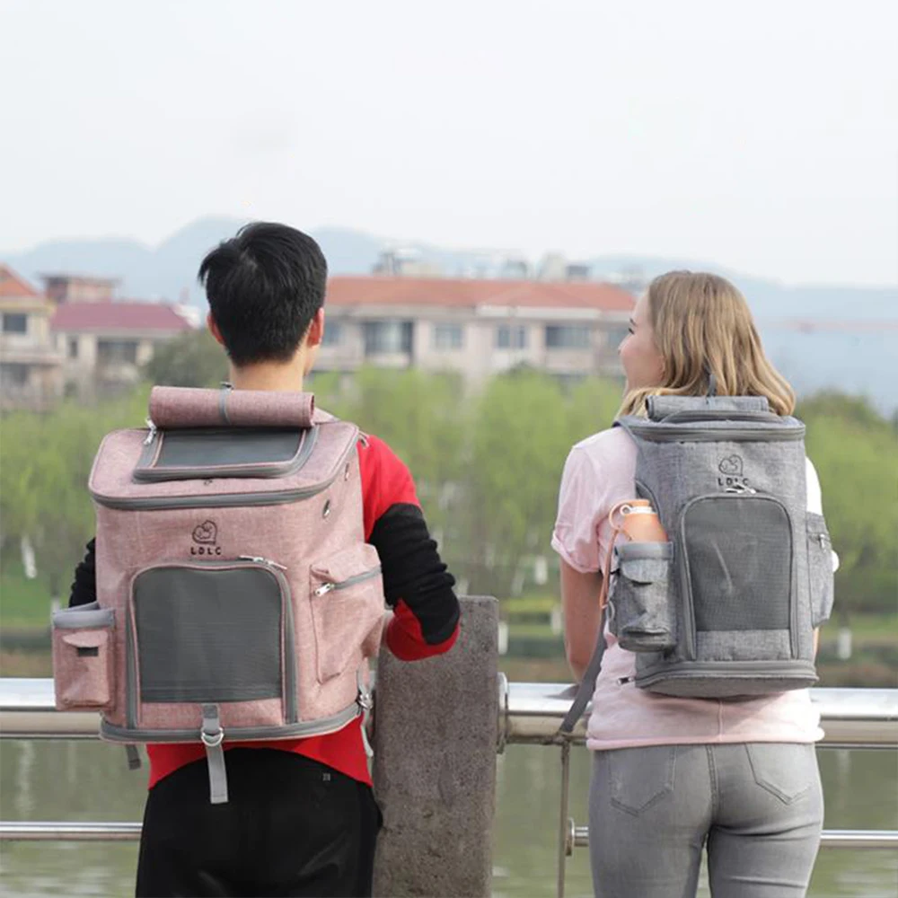 Trasportino per animali domestici zaino per gatti borse per animali di grande capacità traspirante borsa per cani portatile da viaggio all'aperto Mochila Para Perro