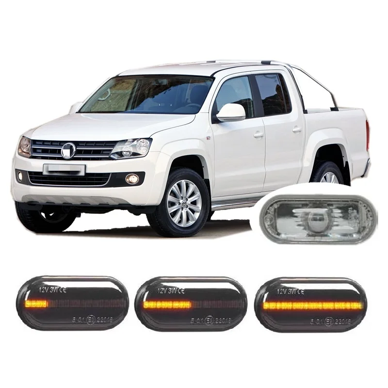 for Volkswagen VW Amarok 2HA 2HB S1B S6B S7A S7B 2010 2011 2012 2013 2014 2015 2016 Dynamic LED Indicator Side Marker Signal