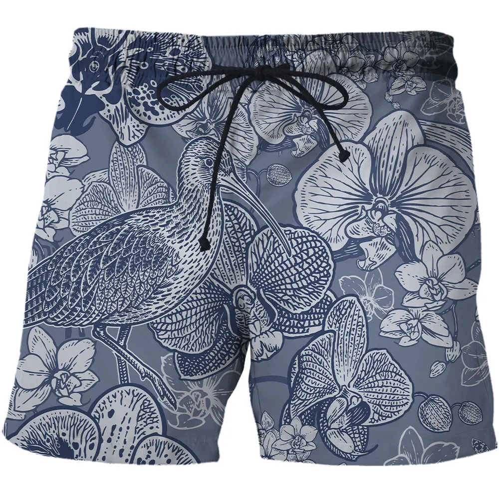 Classical animals Sports Casual Mens Beach Pants New 3D Printing Retro Men Swimsuit Loose Shorts Men Male Short Drop Shipping