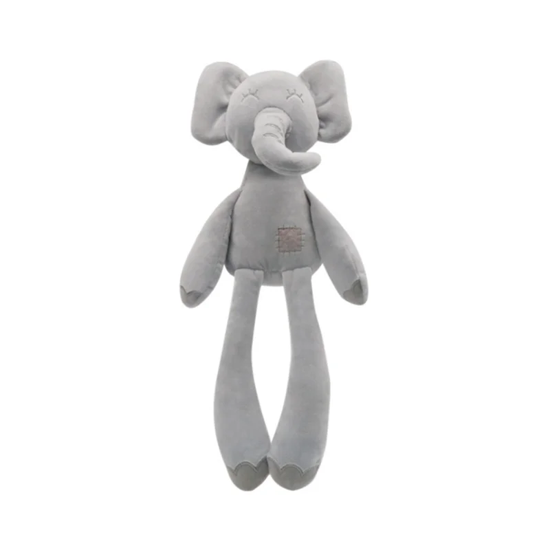 Elephant Bear Toys Infant Kids Hanging Ring Toy Sleeping Cute Bunny Rabbit Animals Bed Stroller Plush Dolls 0-12 Month игрушки