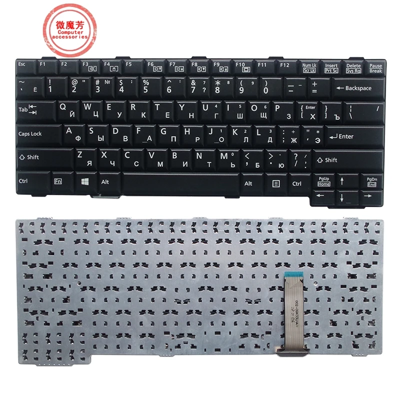 New RU Keyboard for Fujistu Lifebook E751 E741 E752 E781 S782 S781 S751 S792 AH701 S752 laptop