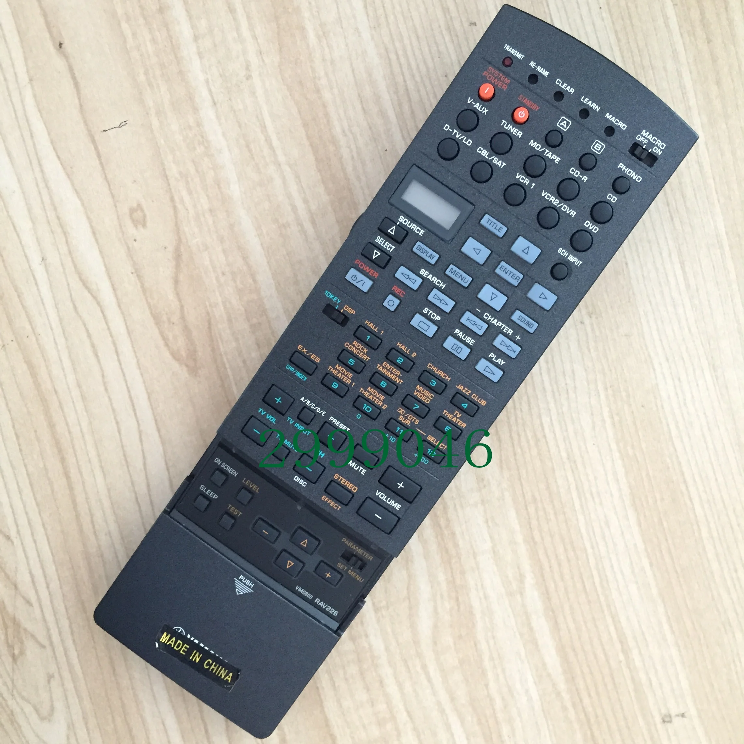 Brand new Original remote control REPLACEMENT RAV226 For YAMAHA RAV220 RAV221 RAV222 RAV223 RAV224 RAV225 RAV227 remote control