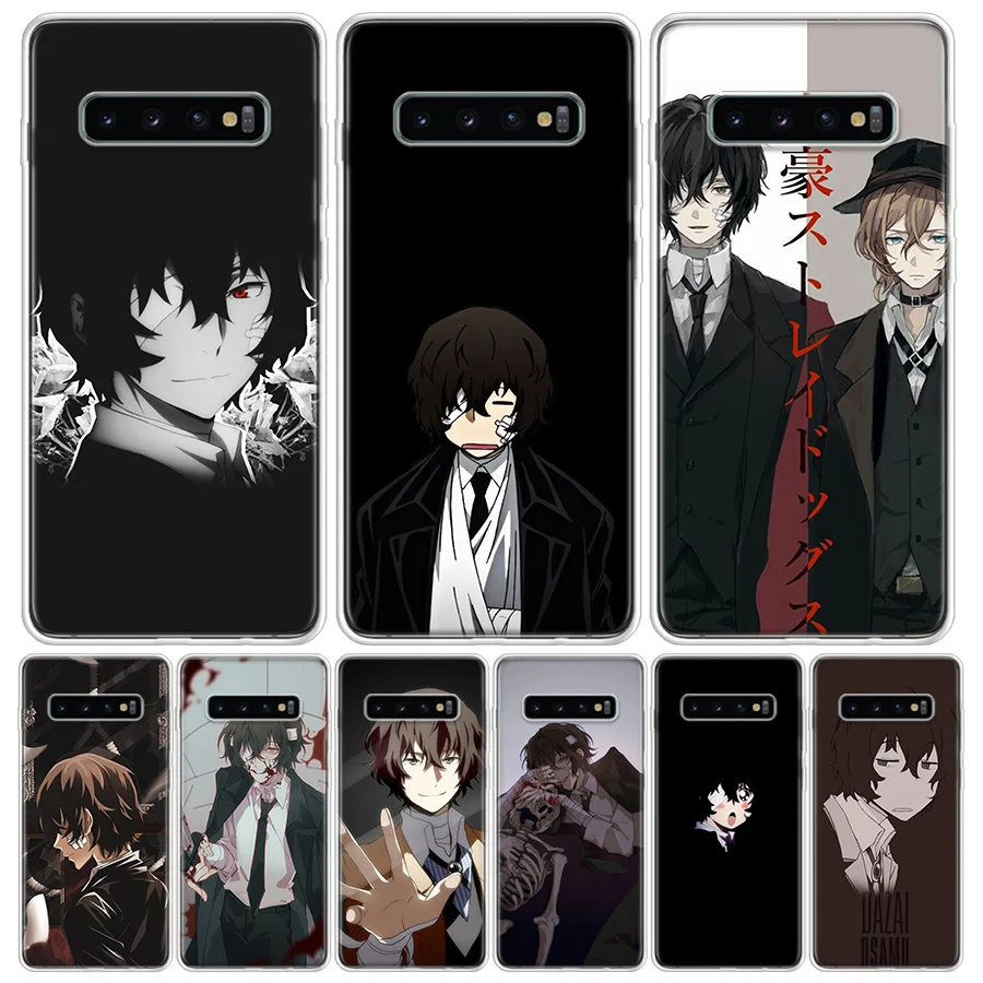 Anime Bungou Stray Dogs Dazai Osamu black Phone Case For Samsung Galaxy S24 S22 S23 Ultra S20 FE S10 S21 Plus S10E S9 S8 + Coque