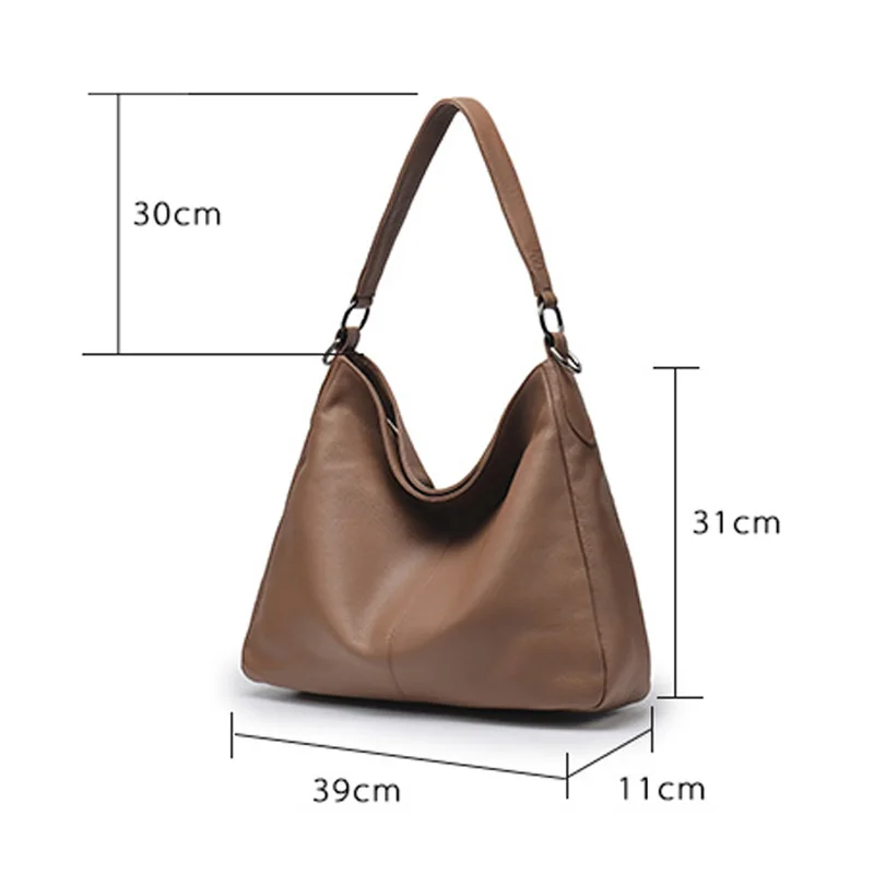 Zency Winter Simple Design Handbag Large Capacity Anti-theft Women\'s Hobos Shoulder Bags Fashion Elegant Female Crossbody Bag