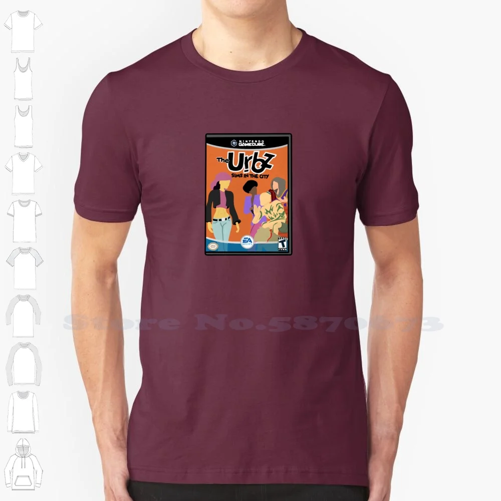 Urbz Sims In The City 100% Cotton T-Shirt Sims Game Ea Sports Teen The Urbz Urb Sims In The City Gamecube Gamers Game Boy