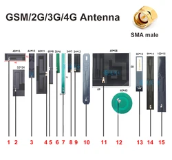 2pcs GSM 2G 3G 4G LTE GPRS NB iot 안테나 내부 PCB FPC 유연한 높은 이득 SMA 남성 SMA-J 30cm 700-2700Mhz