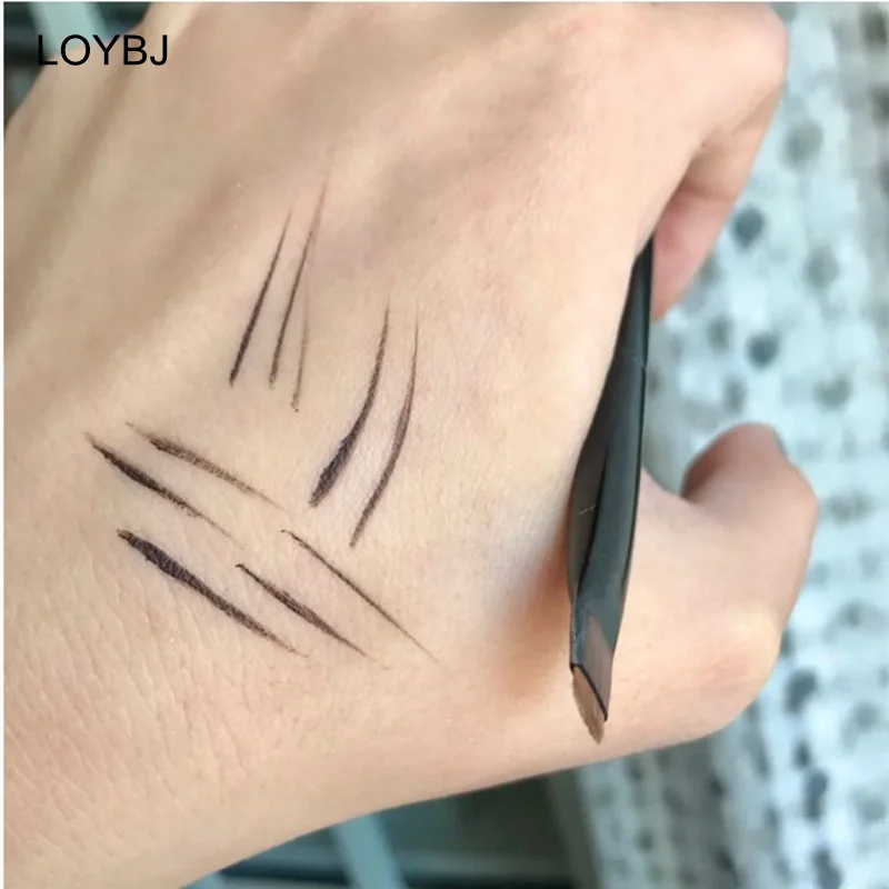 LOYBJ Professional Eye Makeup Brushes Flat Eyeliner Brush Angled Eyebrow Brush Cosmetic Outline Super Fine Make Up Brush Tools