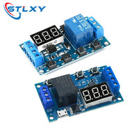 DC 6-30V Support Micro USB 5V LED Display Automation Cycle Delay Timer Control Off Switch Delay Time Relay 6V 9V 12V 24V