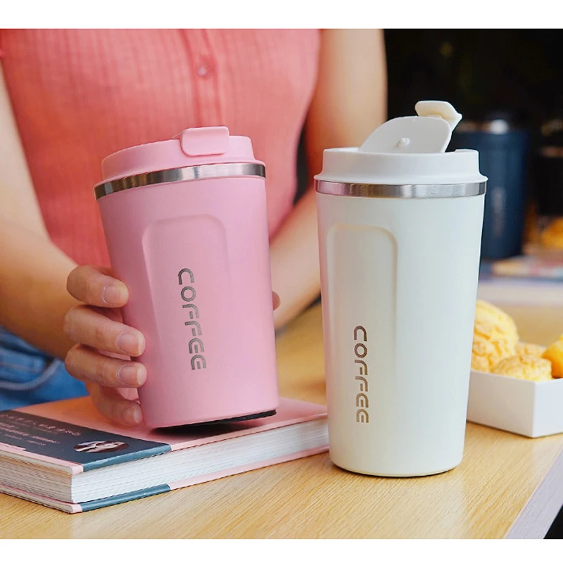 Stainless Steel Coffee Thermos Mug 380/510ml Multipurpose Portable Car Vacuum Flasks Cup Fitness Running Gym Sport Water Bottler