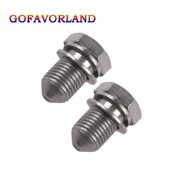 2Pcs Engine Screw Bolt Oil Drain Sump Plug N90813202 For A3 A4 A6 TT Q7 For Beetle Eos Golf GTI Jetta Passat Tiguan