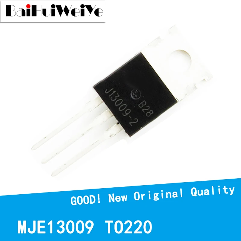 10pcs/Lot MJE13009 E13009-2 400V12A E13009 TO-220 High Voltage Fast-Switching NPN Transistor New Original Good Quality Chipset