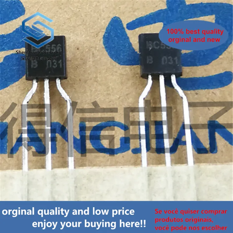 50pcs 100% orginal new BC556B BC556 B TO-92 Amplifier Transistors(PNP Silicon) real photo