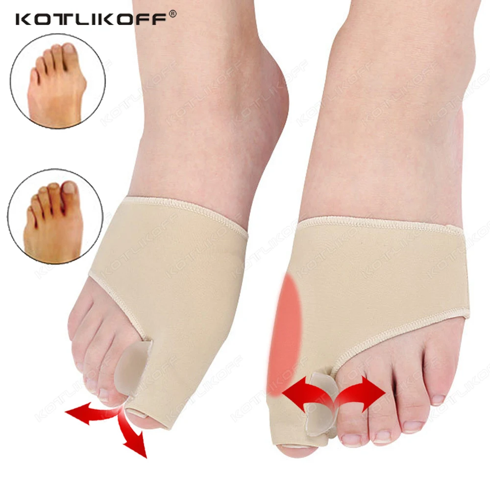 Silicone Toe Separator Hallux Valgus Care Pads Bunion Orthotics Feet Bone Thumb Correction Overlapping Spreader Foot Protector