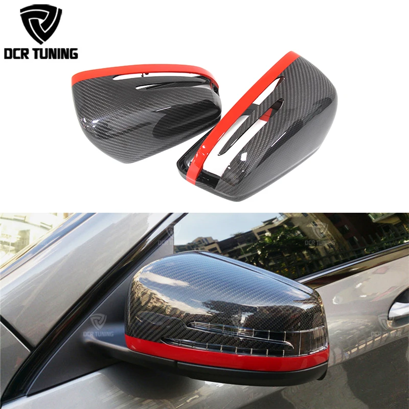 For Mercedes Mirror W204 W212 W207 W176 W218 Carbon Mirror for Mercedes A B C E S CLS GLK CLS Class Carbon Mirror