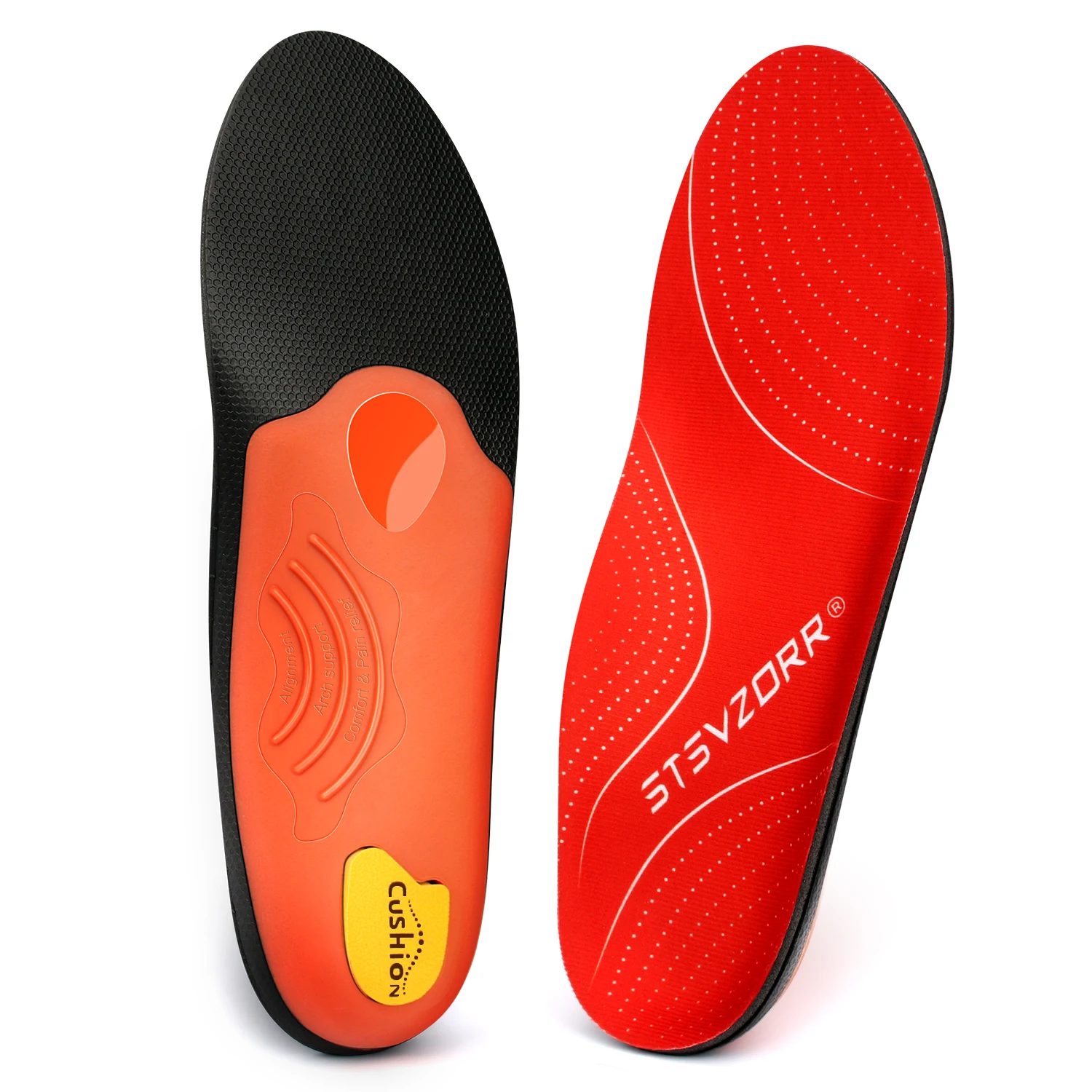 Plantarfasziitis Plattfüße Fußgewölbestütze Orthopädische Einlegesohlen, Herren Damen Fersenschmerzen Orthopädische Einlegesohlen Sneaker Schuheinlagen – Detail 33