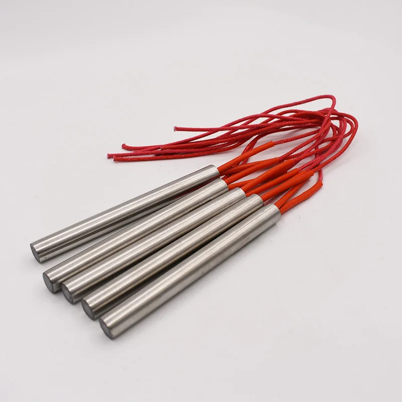 Customized Stainless Steel 10x100mm Cartridge Heater 10mm Tube Dia. 24V/36V/110V/220V/380V Electric Heater Element