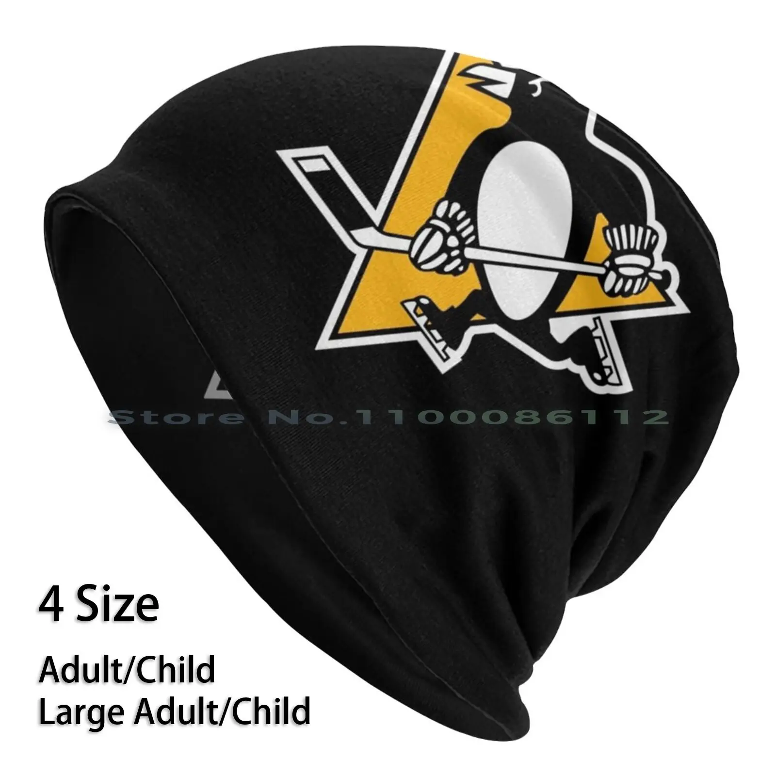 Penguins-Pittsburgh Beanies Knit Hat Logo Penguin Brimless Knitted Hat Skullcap Gift Casual Creative