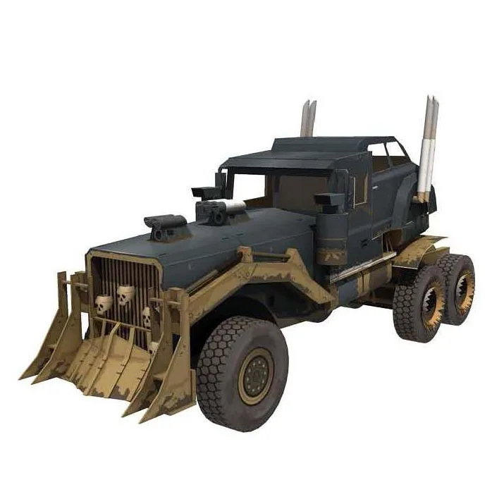 1:25 Mad Max War Rig Car Tractor DIY 3D Paper Card Model Building Sets Construction Toys Educational Toys Military Model