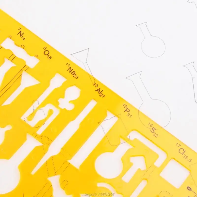 K Nhựa Bản Vẽ Bản Mẫu Người Cai Trị Cho Vật Lý Hóa Học Nhạc Cụ Đo Công Cụ Jy23 21 Trang Sức Giọt