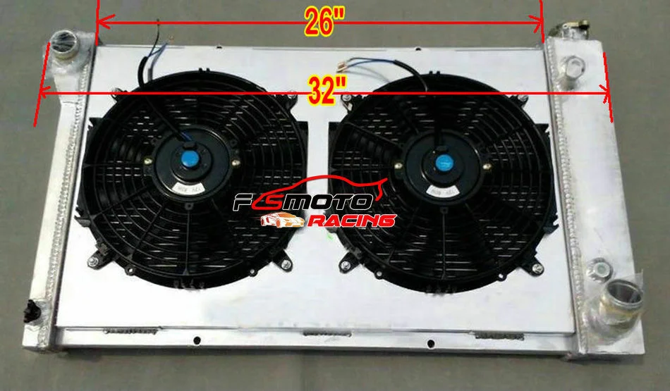 3 Row Radiator+SHROUD+FAN For 1967-1972 Chevy C/K C10 C20 C30 Pickup Blazer/Jimmy 1967 1968 1969 1970 1971 1972 67 68 69 70 71