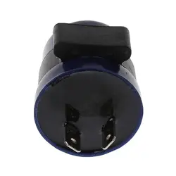 DC 6V 12V Input Motorcycle Blue Inbuilt Beeper Flasher Turn Signal LED Blinker 2 Pins Motor Buzzer Flasher Relay Indicator