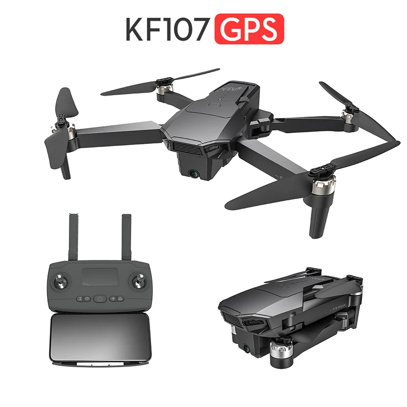 KF107 GPS RC Drone with 4K HD Dual Camera Gesture Control 25 Minutes 1.5KM 5G Wifi FPV Brushless Motor Dron VS F11 Zen K1 SG906