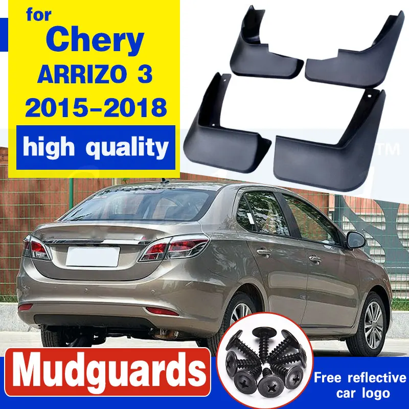 Car accessories ABS plastic Mud Flaps Splash Guard fender for Chery ARRIZO 3 2015 2016 2017 2018 Car styling