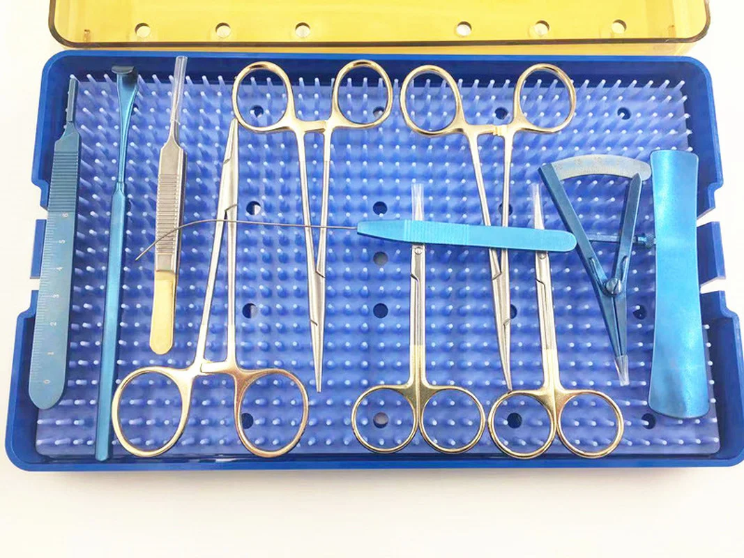 

Double eyelid surgery set scissors Needle holder Hemostatic forceps plastic surgery instrument Titanium
