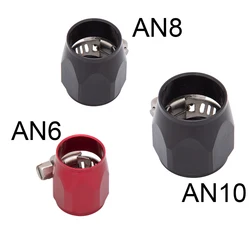 Energy AN6 An8 An10 Fuel Hose Clamp End Finisher HEX Finishers Aluminum Hose Connectors Hose Clamps