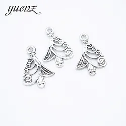 YuenZ 25pcs Antique silver color alloy Metal Christmas tree pendant Charms for Jewelry Making Diy Handmade Jewelry 21*15mm Q255