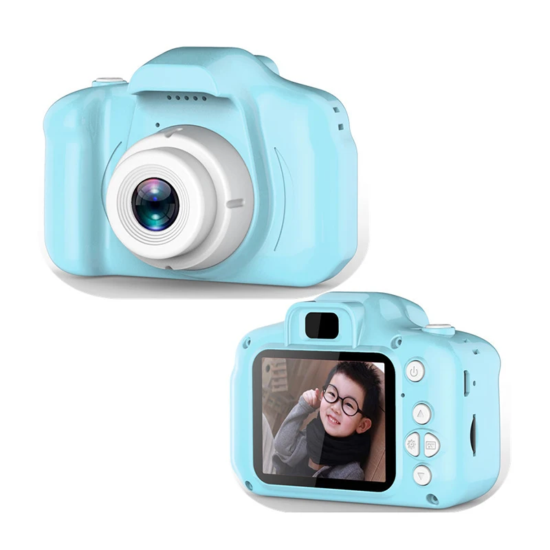 Kids Mini Digital Camera 2 Inch Cartoon Cute Camera Toys Children Birthday Christmas Gift 1080P Toddler Toys Camcorder Camera