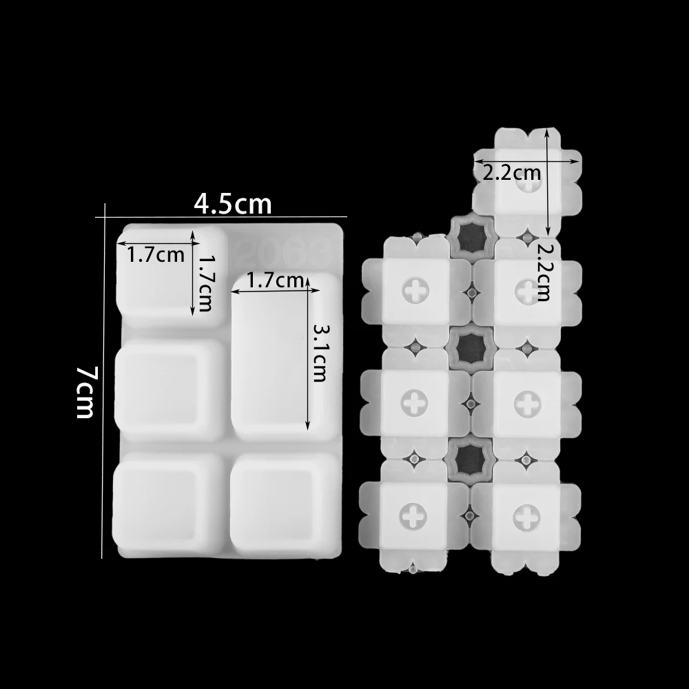 1 stücke Gaming Mechanische Tastatur Schlüssel Kappe Silikon Formen Kristall Epoxy Harz Casting Form Für DIY Handgemachte Handwerk Machen Werkzeuge