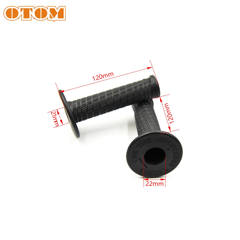 OTOM Motocross Handlebar Grips-G1 Spiral Diamond Pattern Anti-skid Soft Rubber Waterproof Handle Cover Motorcycle Universal Part