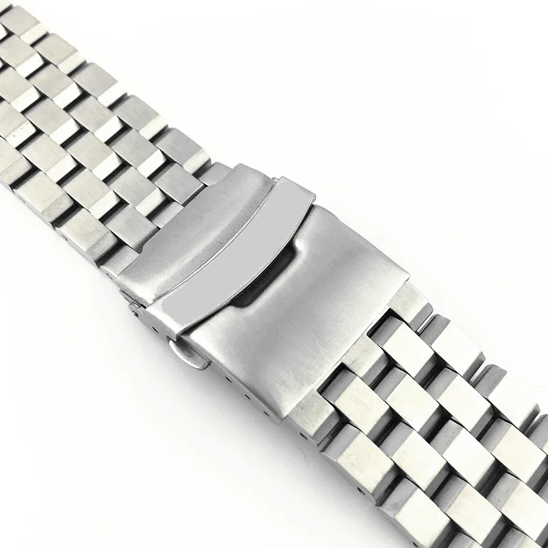 22mm Silver Stainless Steel strap for Seiko Abalone SRP773 SRP775 SRP777 SRPA21 Curved end Bracelet Strap watchbands