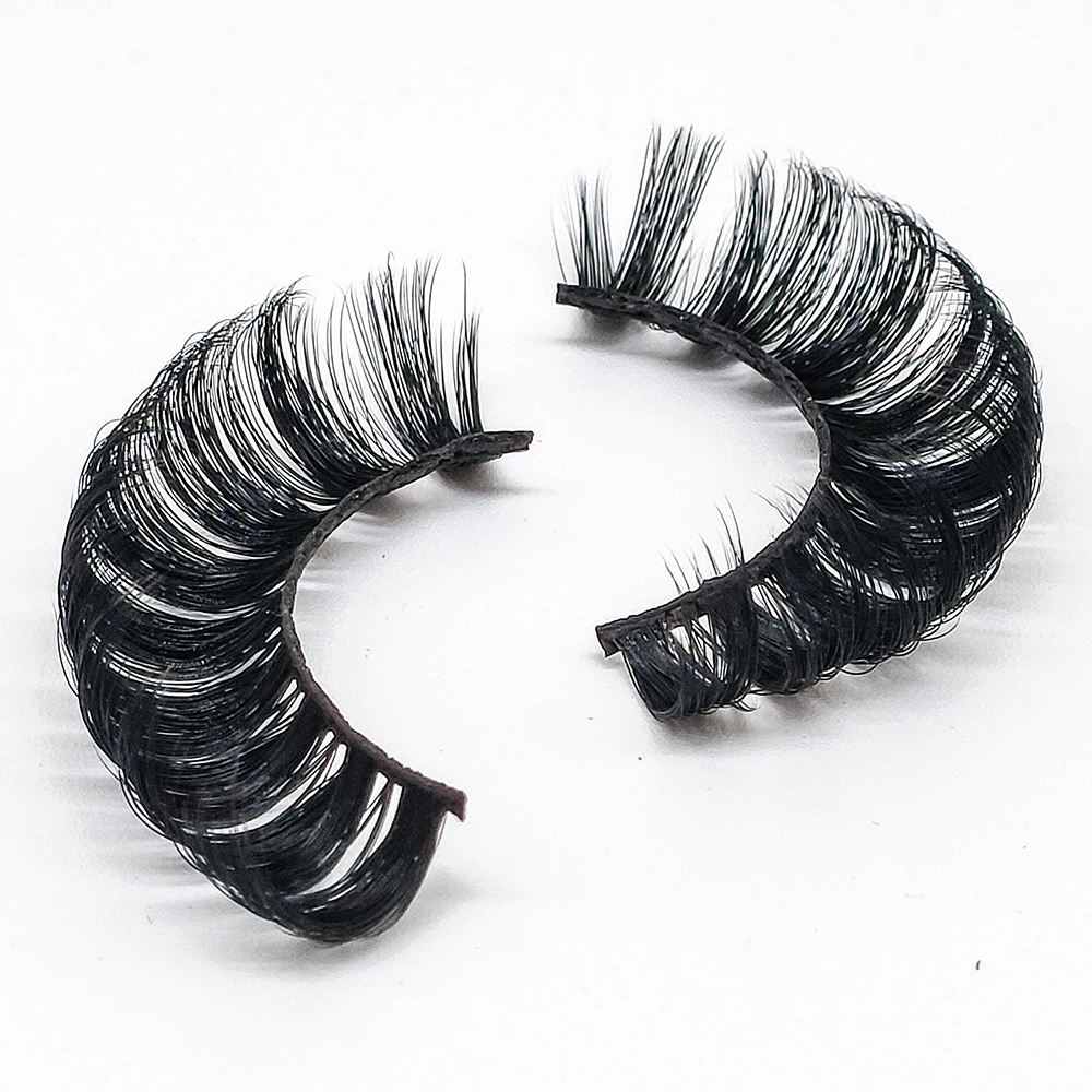 Wholesale Lashes 50 Pairs 3D Faux Mink Lashes Fluffy Soft Wispy Volume long False Eyelashes Eye Lashes Makeup Private Label