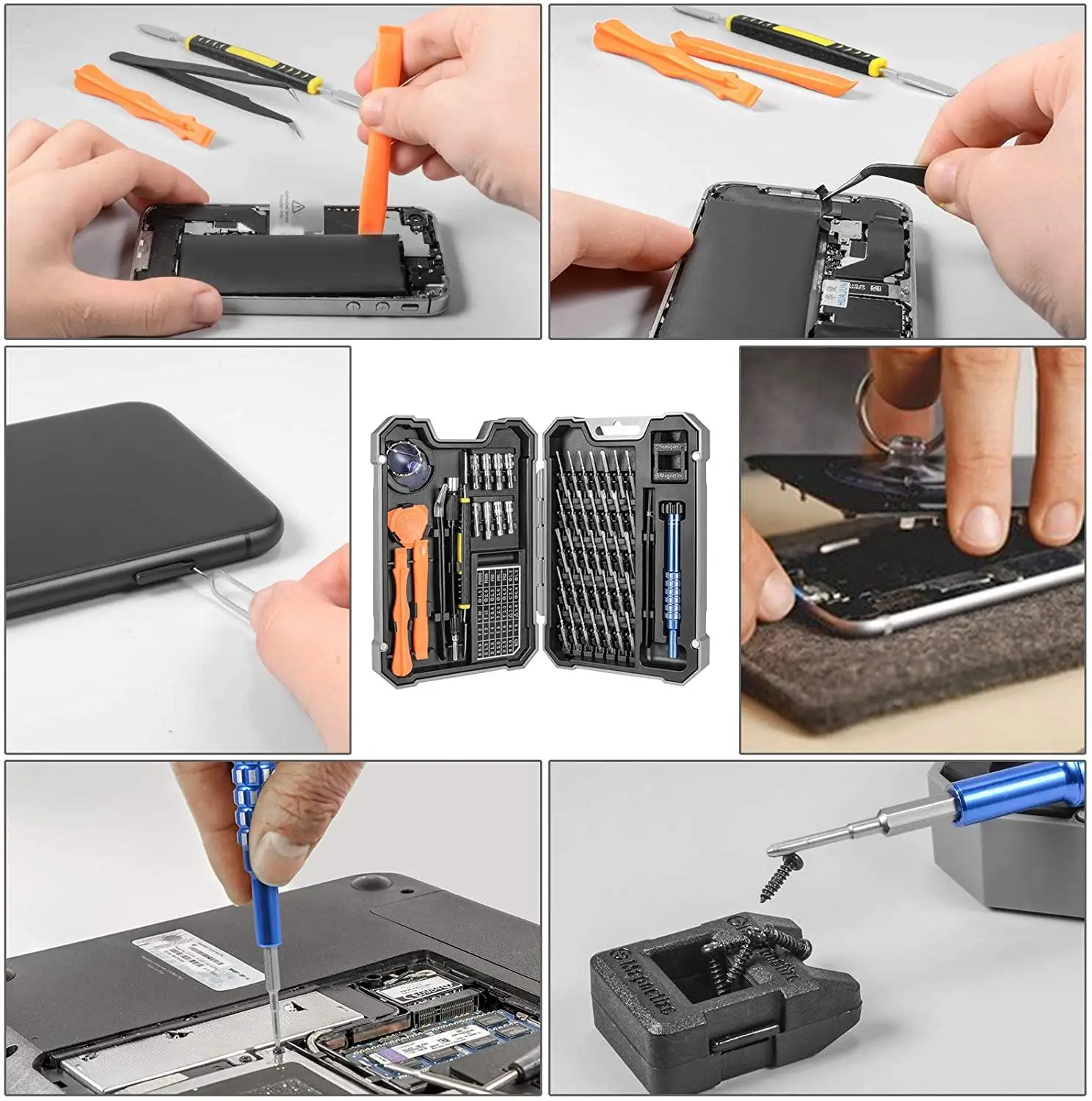 55 in 1 Screwdriver Set of Screw Driver Bit Set Multi-function Precision Mobile Phone Repair Device Hand Tools Torx Hex