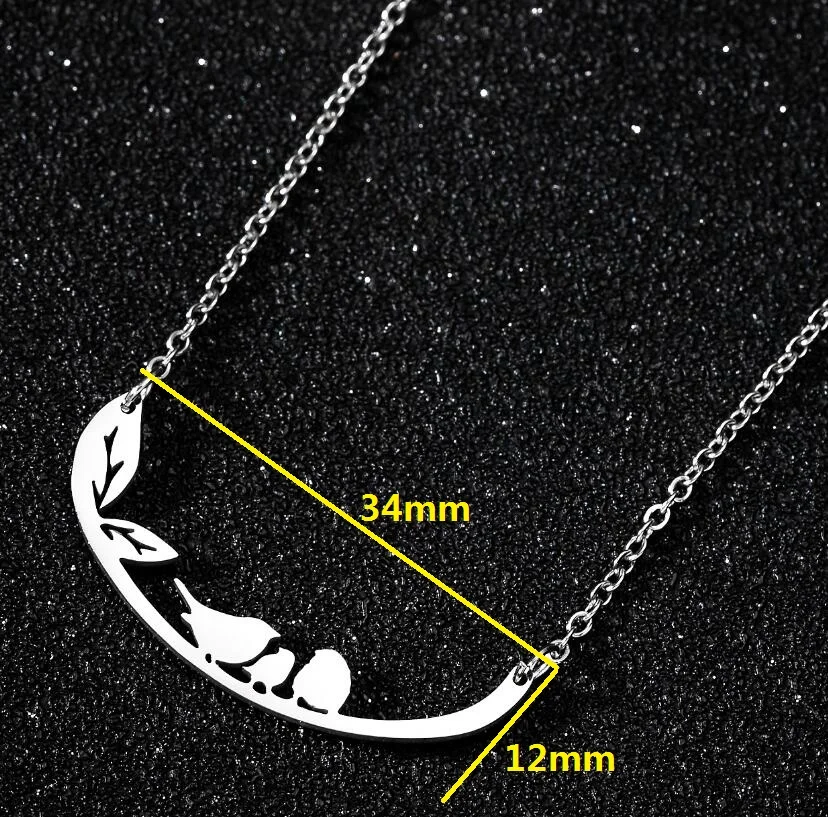 SMJEL Wild Dieren Ketting Roestvrij Staal Kolibrie Kettingen Leuke Eagle Phoenix Zwaluw Vogels Ketting Collares