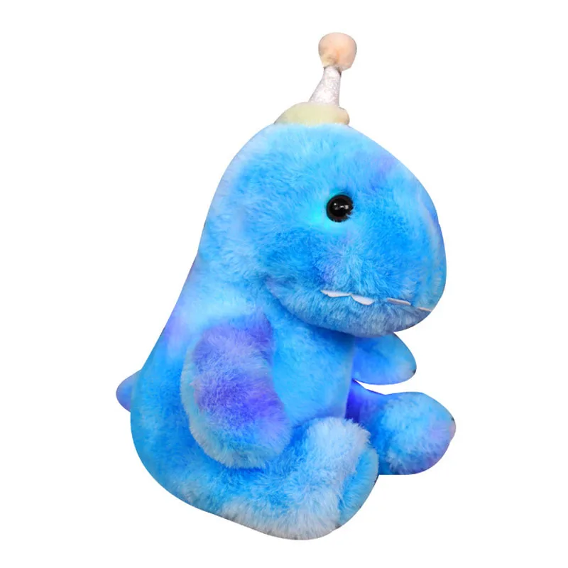 Juguetes de peluche de animales luminosos para niños y bebés, cojín de almohada con luz LED colorida, muñeco de peluche suave, regalos de cumpleaños