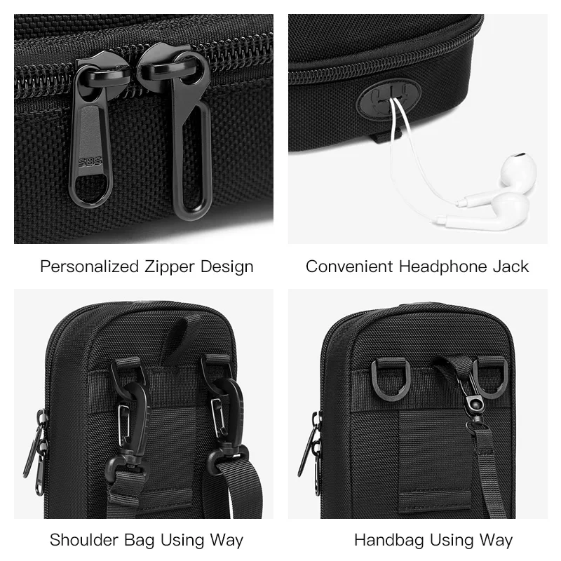 OZUKO Hard Shell Fashion Men Crossbody Bag High Quality Waterproof Male Shoulder Messenger Bags for Teenage Small Clutch Handbag