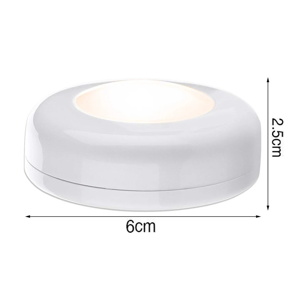 Wireless LED Puck Lights Kitchen Under Cabinet Lighting with Remote Control Battery Powered Dimmable Closet Night Lights