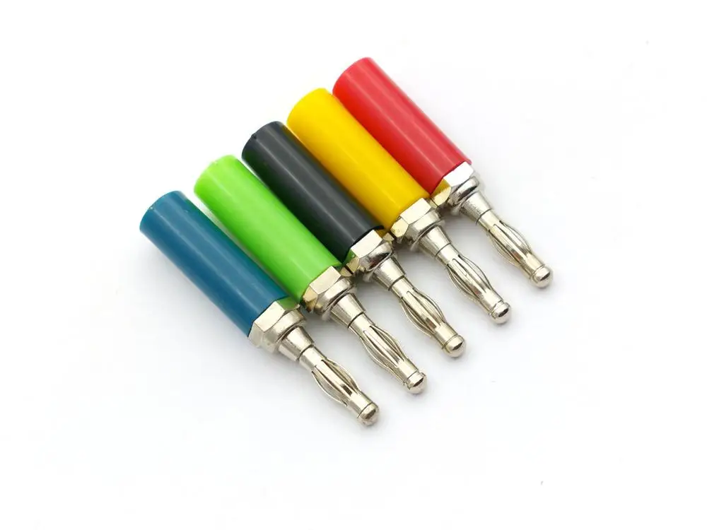 5 Pcs Messing Banana Plug 4 Mm Binding Post Test