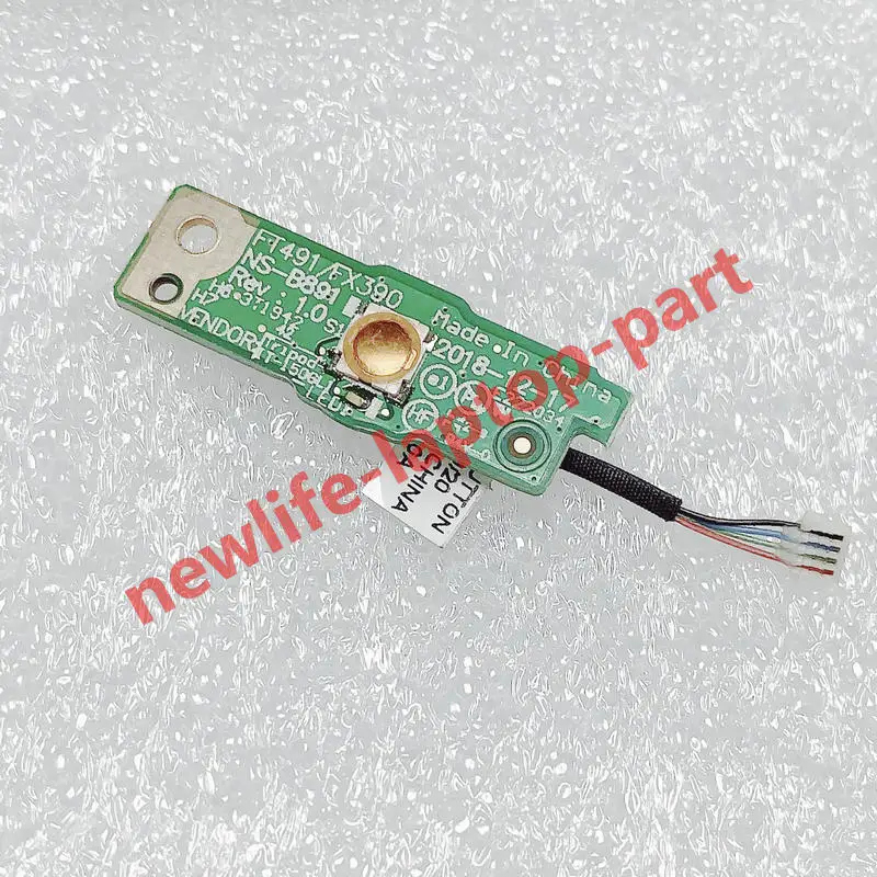 original for Lenovo Thinkpad X390 ET491 Power Button Switch Subcard Board with cable NS-B891 test well free shipping